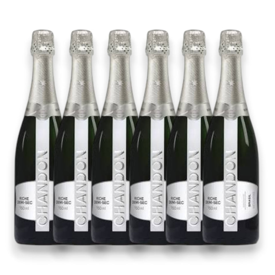 KIt 6 Chandon Riche Demi-Sec 750ml