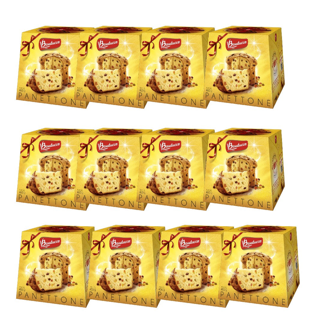 Kit 12 Panettone Frutas Bauducco 400G