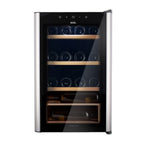 Adega Climatizada 22 Garrafas EOS Premium com Porta de Vidro e Inox Prateleira de Madeira com Compressor EAC24IM Bivolt