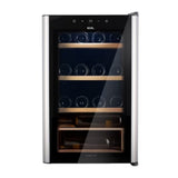 Adega Climatizada 22 Garrafas EOS Premium com Porta de Vidro e Inox Prateleira de Madeira com Compressor EAC24IM Bivolt