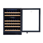 Adega Climatizada de Embutir 51 Garrafas EOS Premium Dual Zone com Compressor e Porta Vidro e Inox ECE155A Bivolt