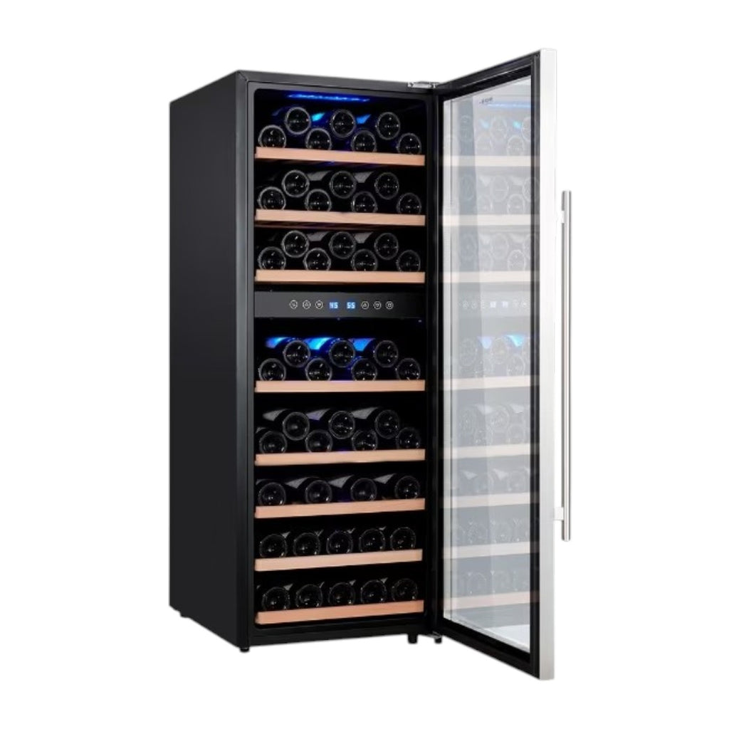Adega Climatizada de Embutir 78 Garrafas EOS Premium Dual Zone Inox EAC78D Bivolt